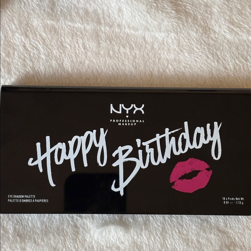 NEW NYX Happy Birthday Eye Shadow Palette Makeup 10 Color NEVER USED